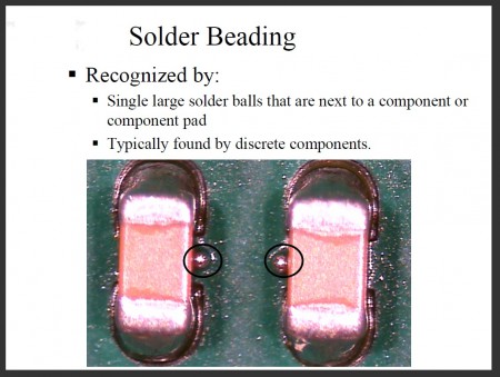 SOLDER BEADING